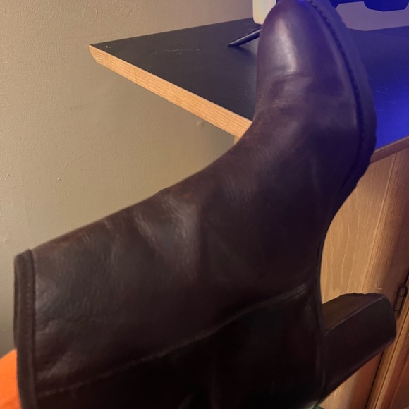 Ralph Lauren Dark Brown leather boots size 9 - Picture 3 of 5